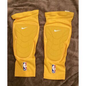 Nike Pro Padded Shin Sleeves Adult Unisex L/XL NBA University Yellow/White